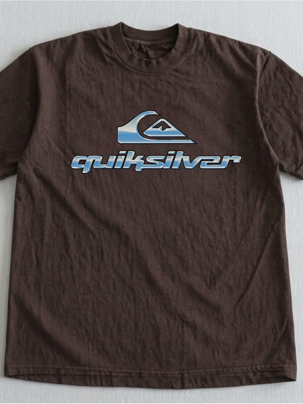 Quiksilver Brown Tee Logo